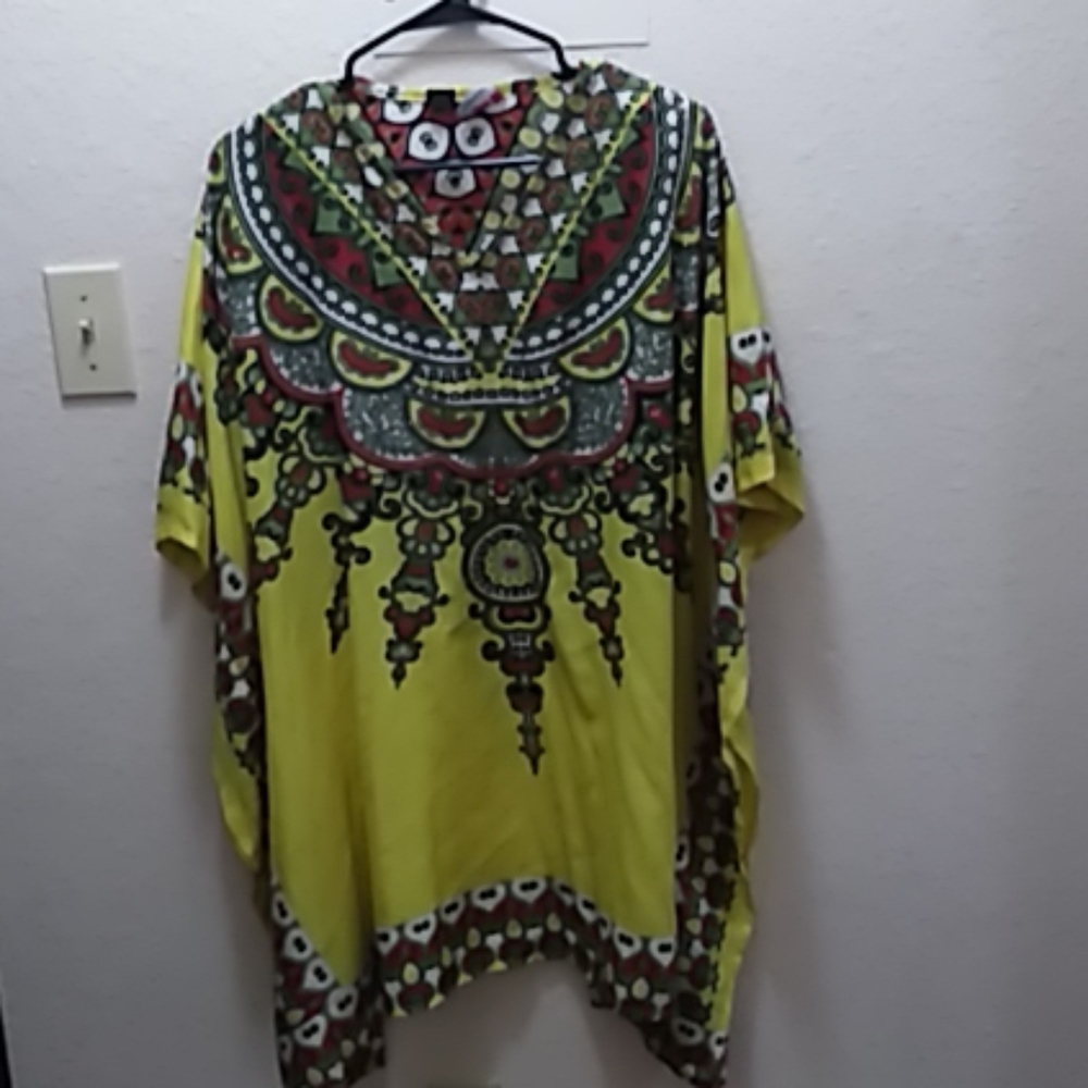 Dashiki style poncho